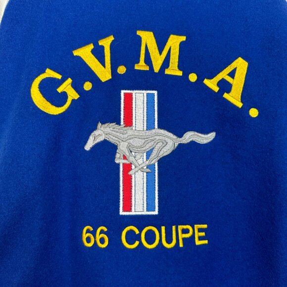 Vintage Greater Vancouver Ford Mustang Association 66 Coupe Varsity Jacket - M - Picture 5 of 11